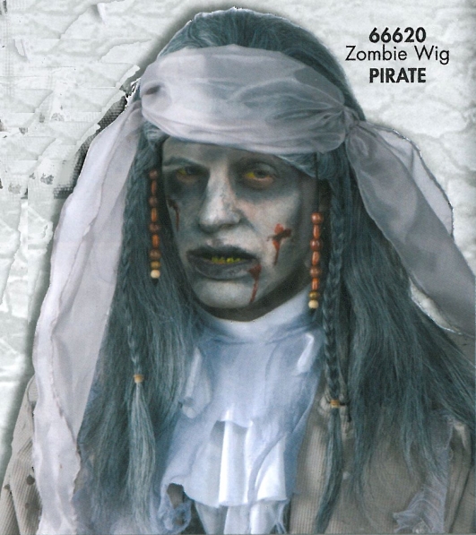 costume di carnevale PARRUCCA ZOMBIE